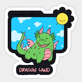 Dragon land Sticker